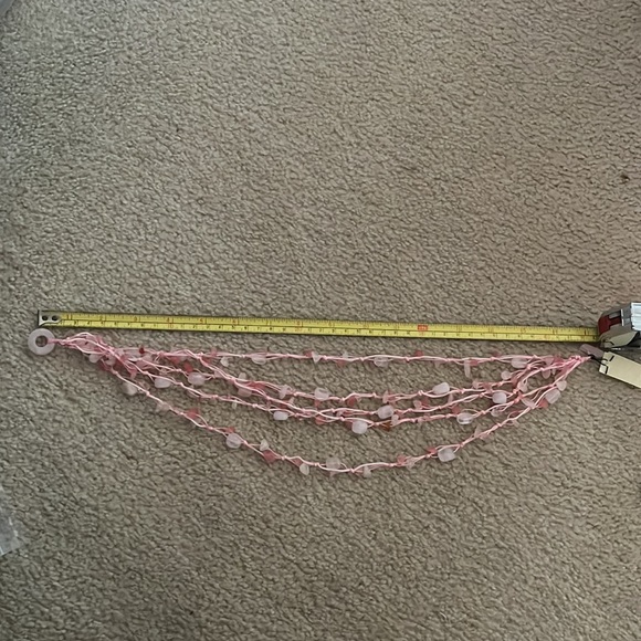 New Pink Seaglass and Bead Five Strand Necklace - Picture 6 of 6